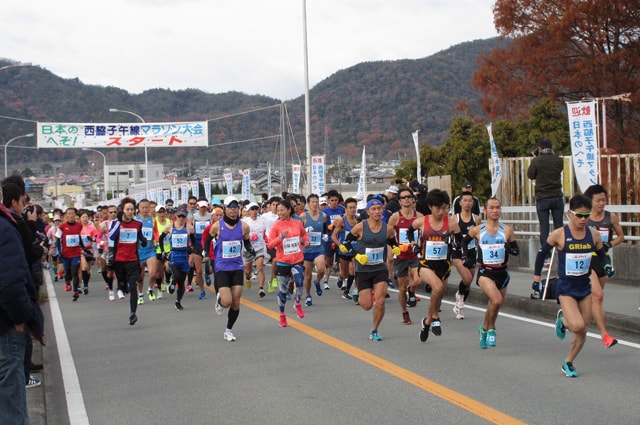 “日本のへそ”西脇子午線マラソン大会